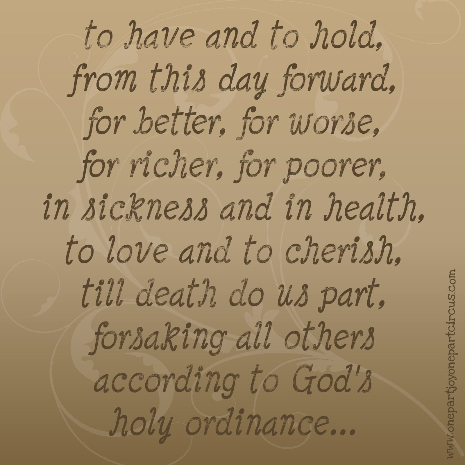 Wedding vows in sickness and in health 60 photos